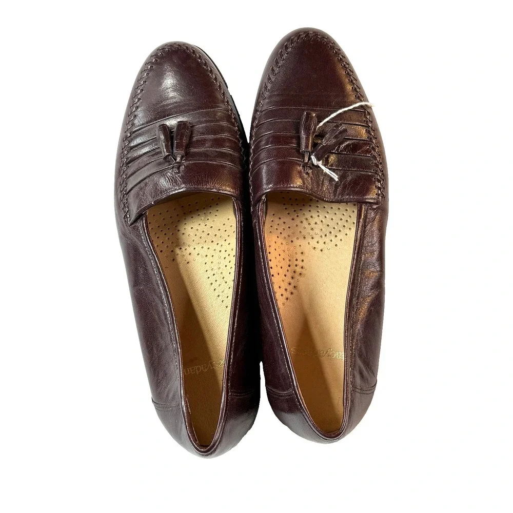 Vintage Stacy Adams Oxford Dress Shoes Mens 8 Oxblood